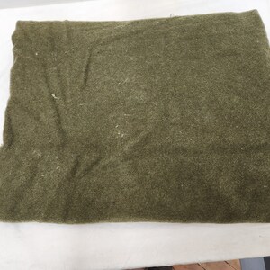 Vintage Military Issued OD Green Wool Blanket With US Stamp Etsy