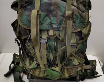Vintage Military Issued Woodland Alice Backpack Complete - Etsy