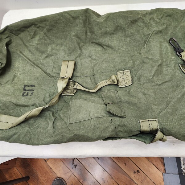 Vintage Military Issued Duffle Bag