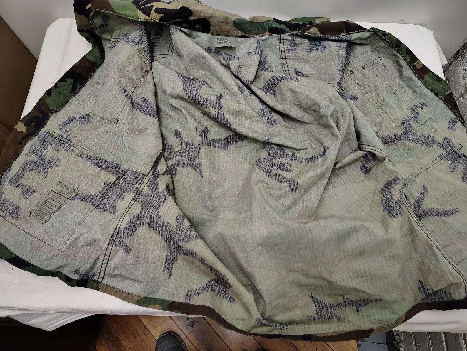 US Military Surplus Vintage BDU Camo Shirt/blouse With Patches-lxs - Etsy