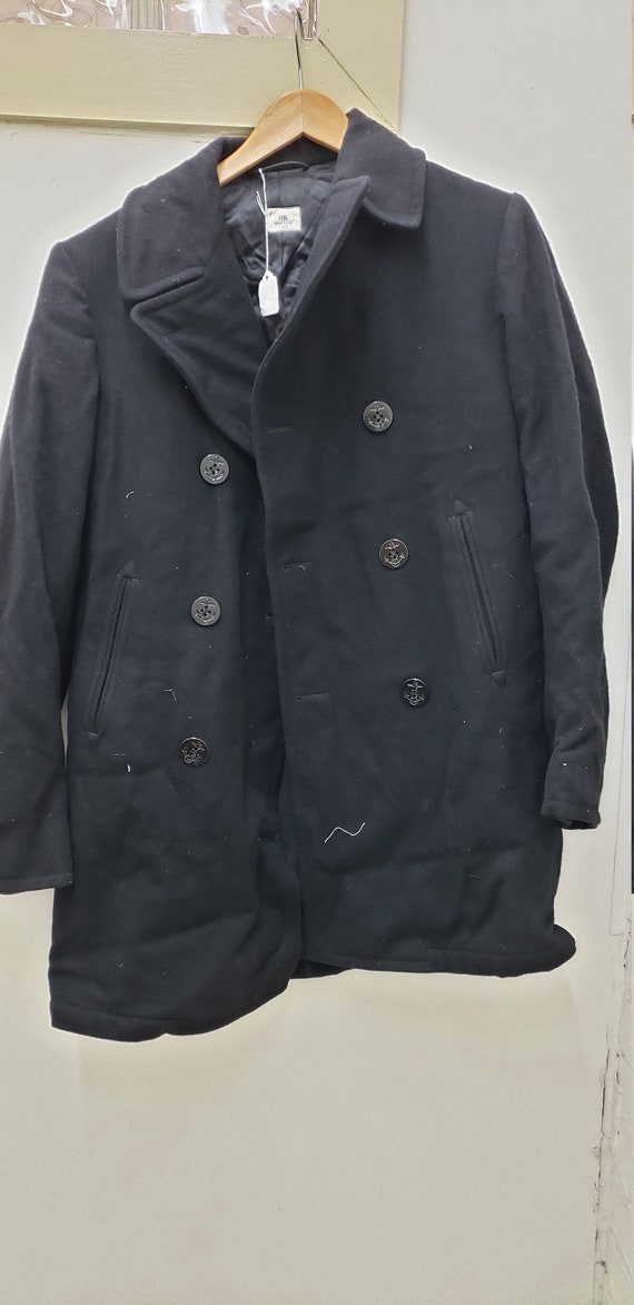 Vintage Military Issued NAVY Peacoat-36xl | Etsy