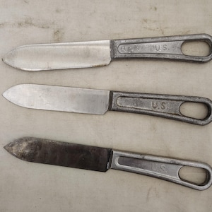 Vintage Militär ausgestellt 2.Weltkrieg /Koreakrieg Messer Set