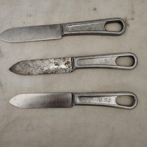 Vintage Military Issued World War 2/Korean War Era Knife Set