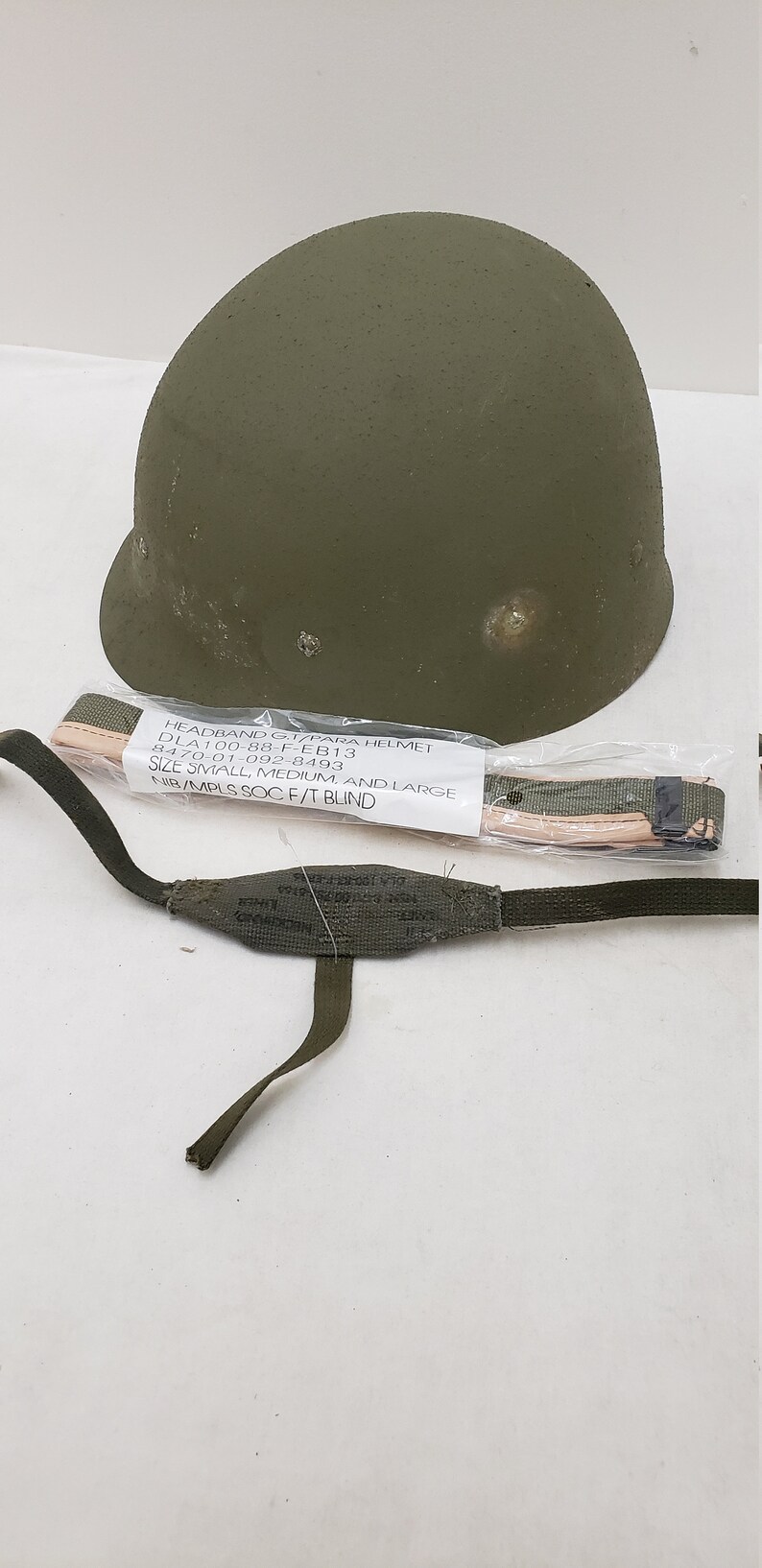 Military Issued Ground Troops Helmet Liner Complete Etsy