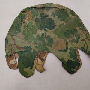 Vintage Military Issued Vietnam Era ERDL/Woodland Helmet Cover