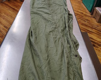 Vintage Military Issued Vietnam War Era OD Green Sleeping Bag Case