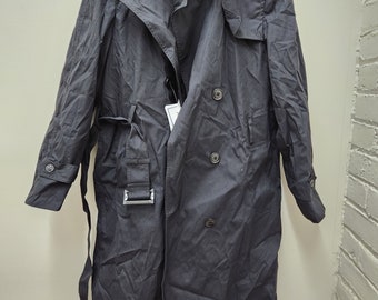 Military Issued Women's Black All Weather Coat-NEW with Tags-10L