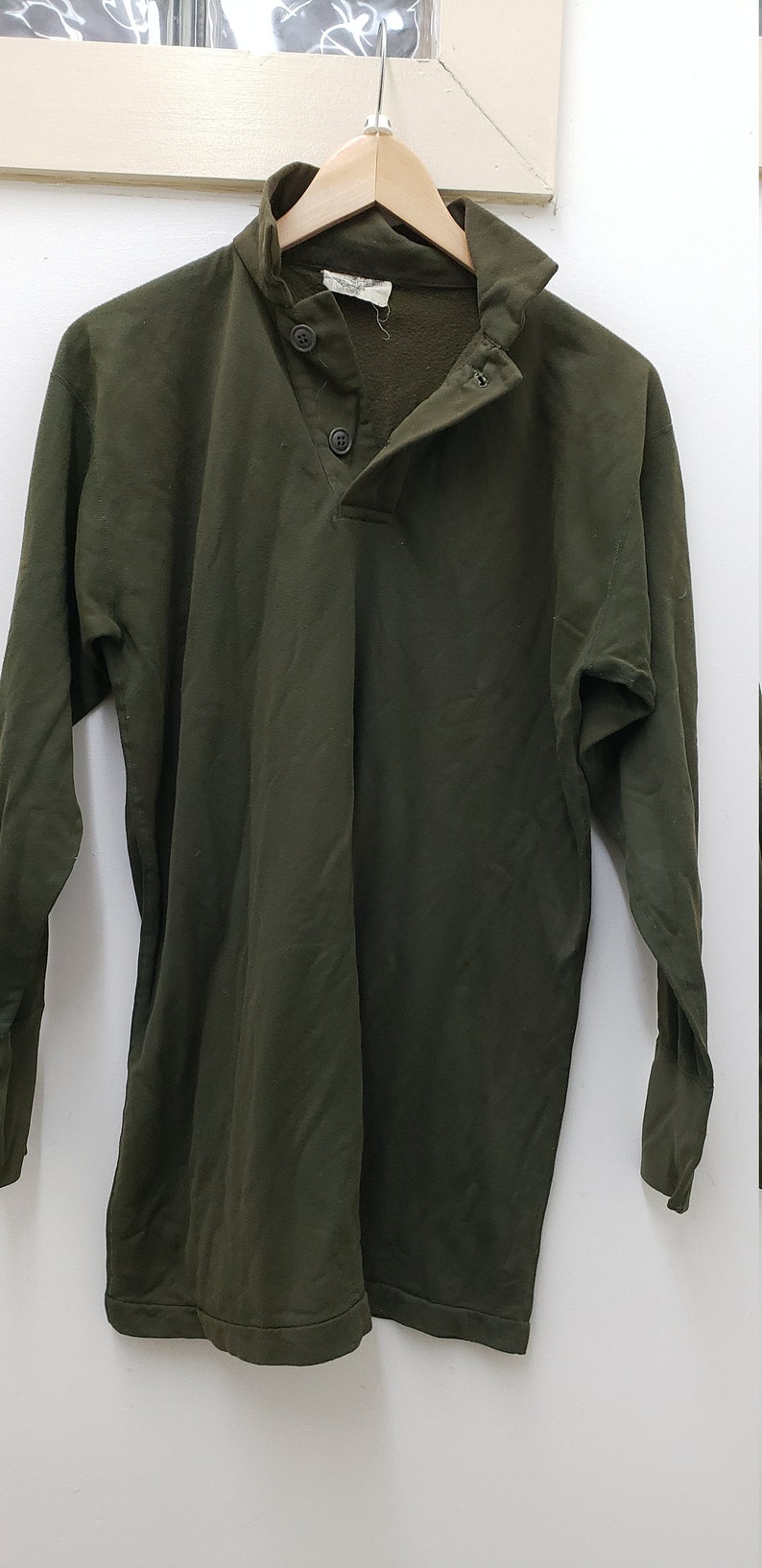 Vintage Military Issued Men's OD Green Sleep Shirt-s - Etsy