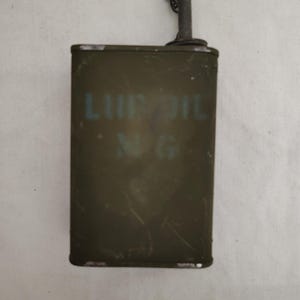 Vintage Military Issued World War 2 Oil Lub Can