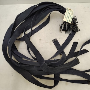 Vintage Military Issued Black Web Belt Lot of 10