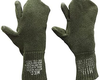 ヴィンテージ軍用ミトンインサート、シューター-新品