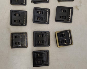 Vintage Military Issued Web Belt Black Buckles Lot