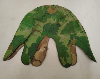 Vintage Military Issued Vietnam Era ERDL/Woodland Helmet Cover