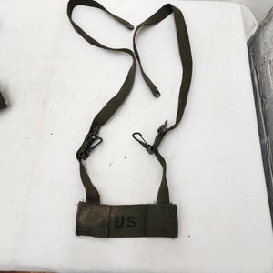 Vintage Military Issued Vietnam Era Field Pack Adapter Strap Assembly