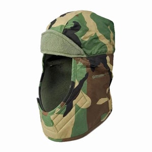 Vintage Military Issued Woodland Helmet/Pile Cap-NEW