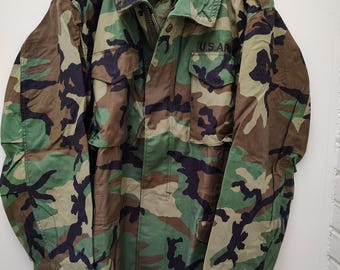 Vintage 70s/80s US Army Military M-65 Field Jacket Small