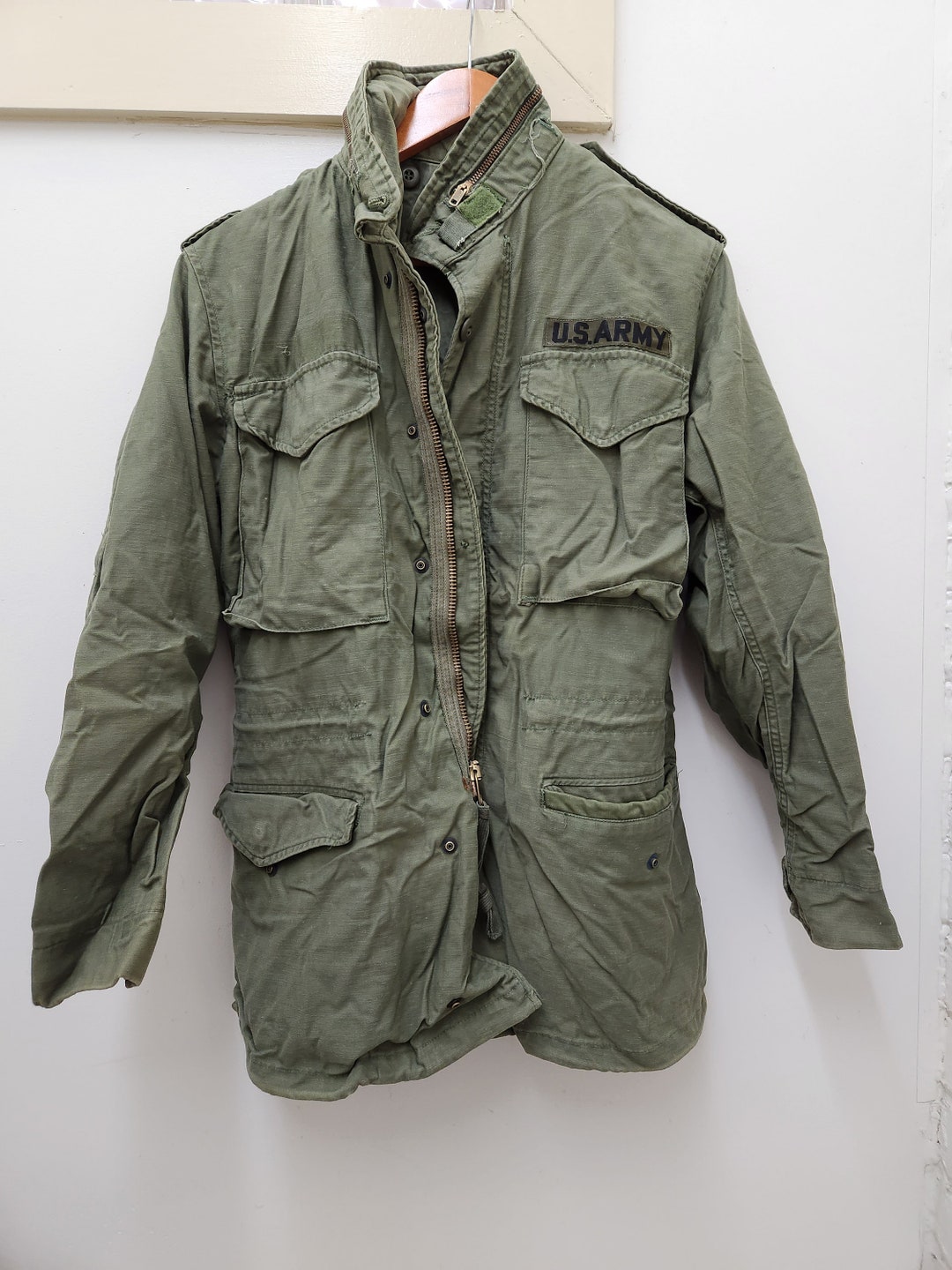Vintage Military Issued Vietnam Era OD Green M65 Field Jacket - Etsy