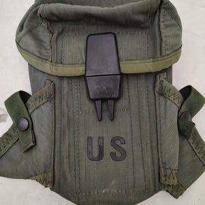 Bolsa vintage verde para armas pequenas, emitida pelo exército