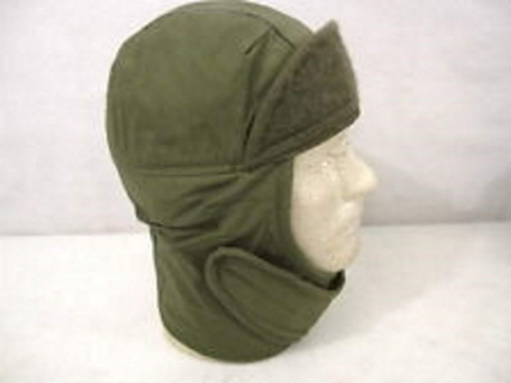 Vintage Military Issued OD Green Pile Cap-NEW