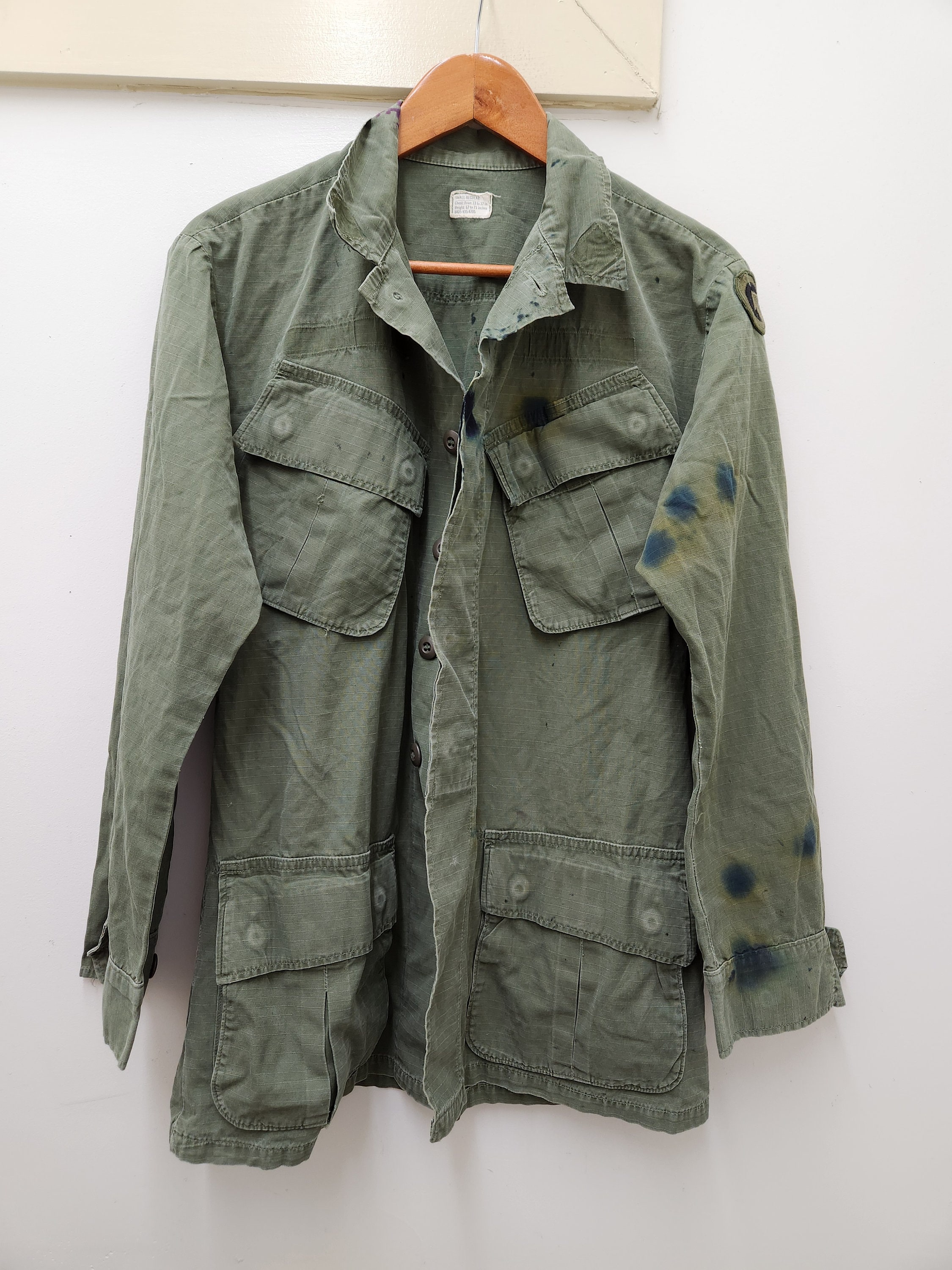 USARMY] Jungle Fatigue Ripstop Military Jacket Small-Regular