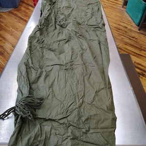 Vintage Military Issued Vietnam War Era OD Green Sleeping Bag Case