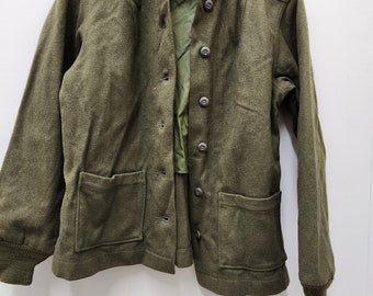 Vintage Military Issued Vietnam Era OD Green Woman's Cold Weather Coat Liner-16-75