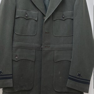 Vintage Military Issued World War 2 US Navy Green Dress Jacket