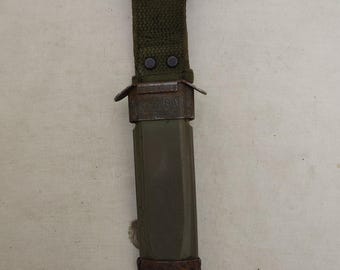 Vintage Military Issued Vietnam Era M8A1 Scabbard