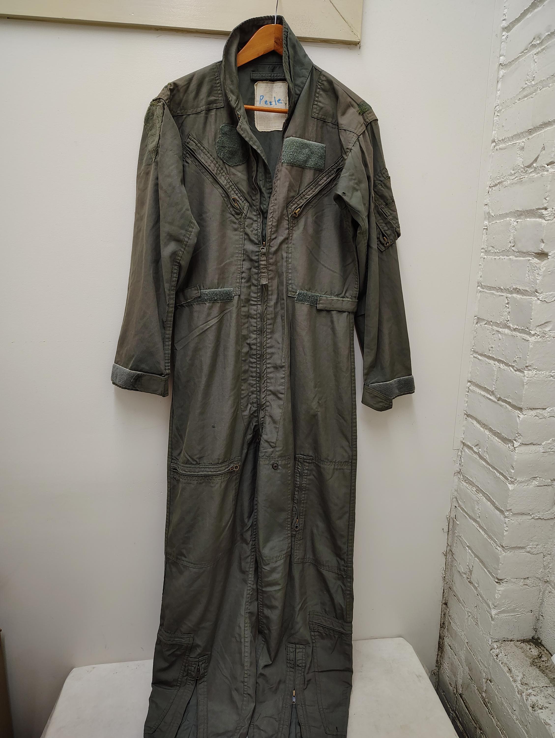 Vintage Military Issued OD Green Flyer Summer Coverall's-38L