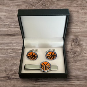 New York NY Knicks Cuff Link Cufflinks Cuff Links Tie Clip Bar Set