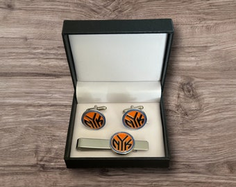 New York NY Knicks Cuff Link Cufflinks Cuff Links Tie Clip Bar Set