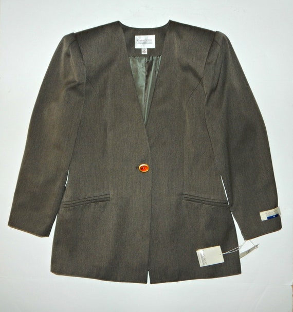 NOS Oversized Single Button Long Blazer, Size 14,… - image 8