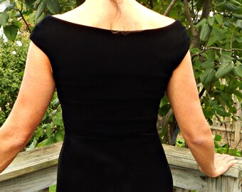 Laundry Shelli Segal 1995 Black Velvet Dress, Size S