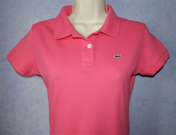 lacoste pink polo shirt