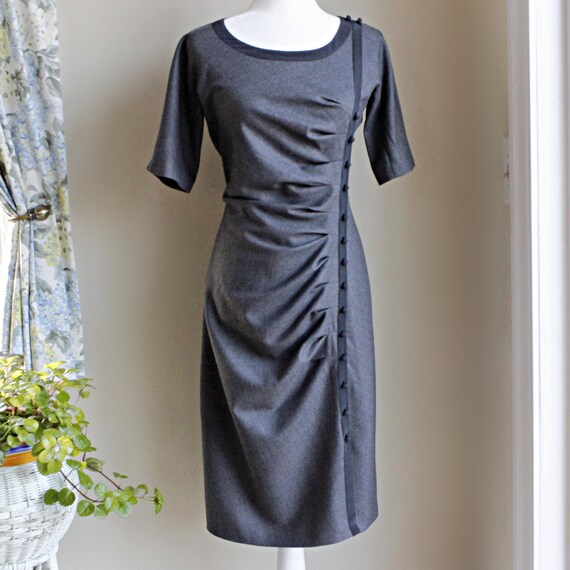 max mara grey dress Max Mara one-shoulder Maxi Dress | Grey