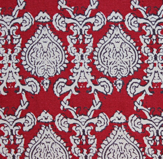 90s Y2K Brick Red Ethnic Print Wrap Skirt, Size M… - image 6