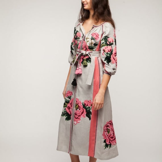 floral boho maxi dress