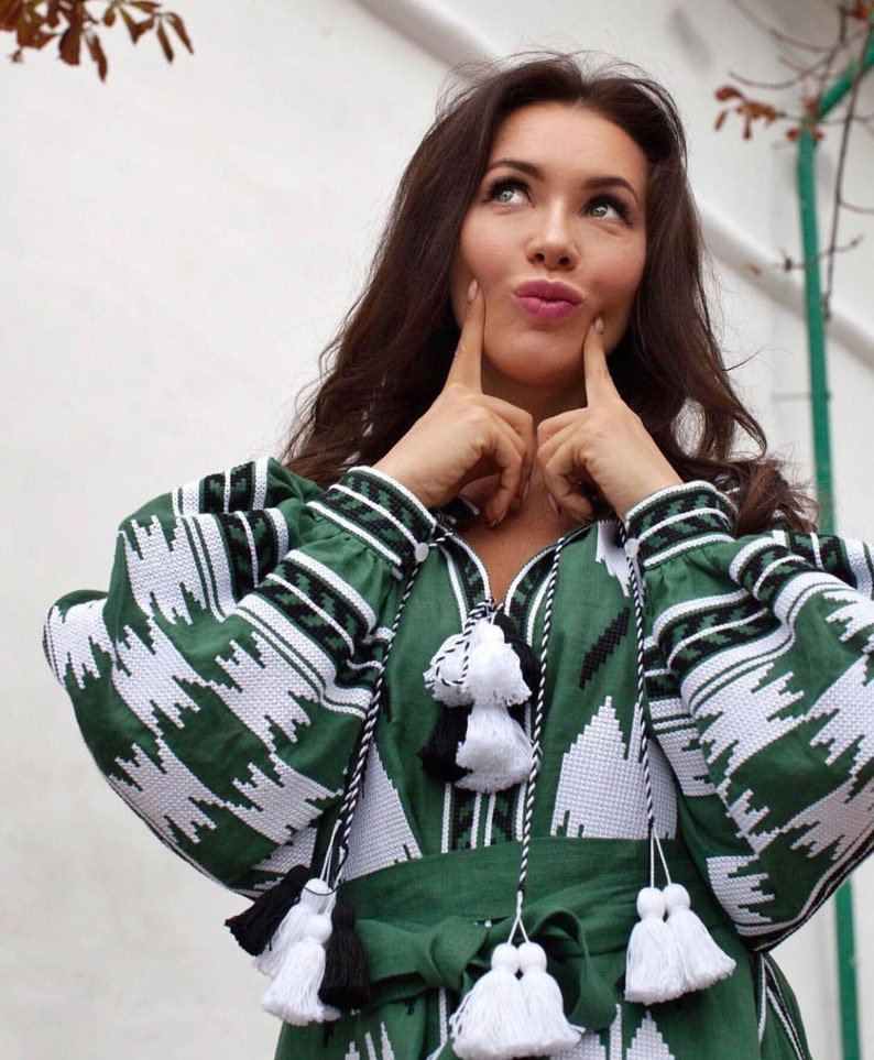Shanti Bohemian Dress Green