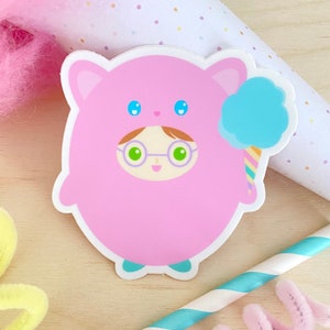 Jilly Kitty Sticker - Gingerbread Charms - Kawaii Vinyl Sticker - Character Sticker - Kawaii illustration - Cute Kitty Cat Stickers