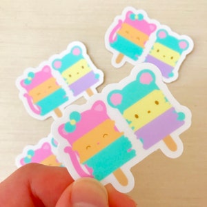 Popsicle Cuties Sticker - Gingerbread Charms - Character Sticker - Kawaii Vinyl Die Cut Sticker - Adorable Stickers - Cute Animal Sticker