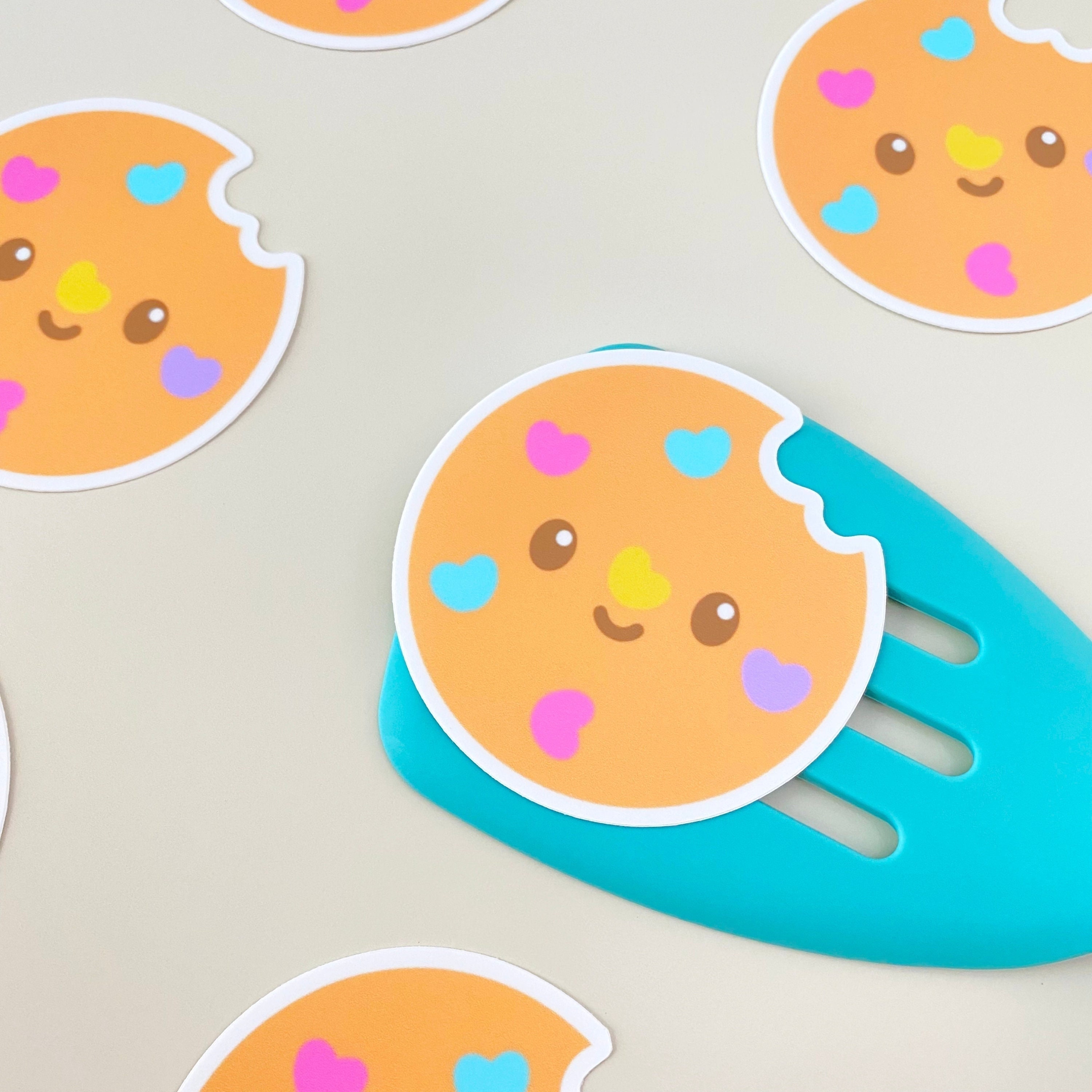 Cookie Sticker - Gingerbread Charms - Cute Cookie Vinyl Sticker - Kawaii Cookie - Character Sticker - Baking Sticker - Kawaii Vinyl Sticker