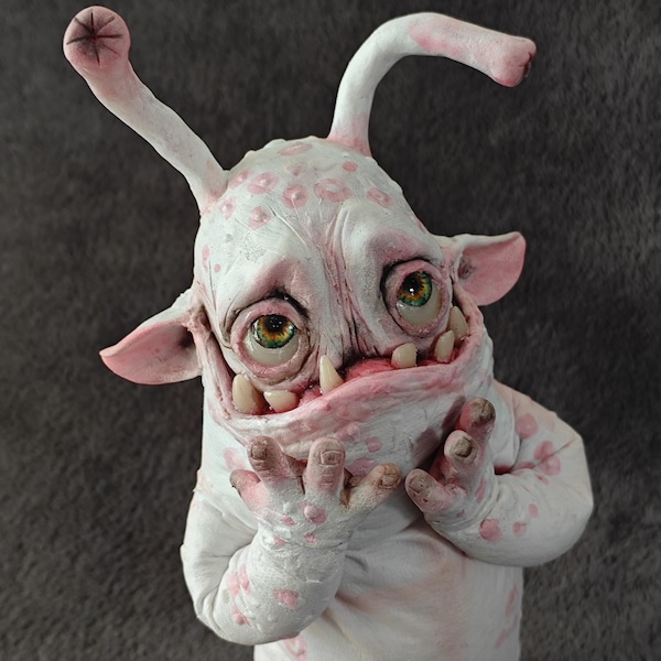 Funny Troll,1 poseable art doll, OOAK fantasy creature