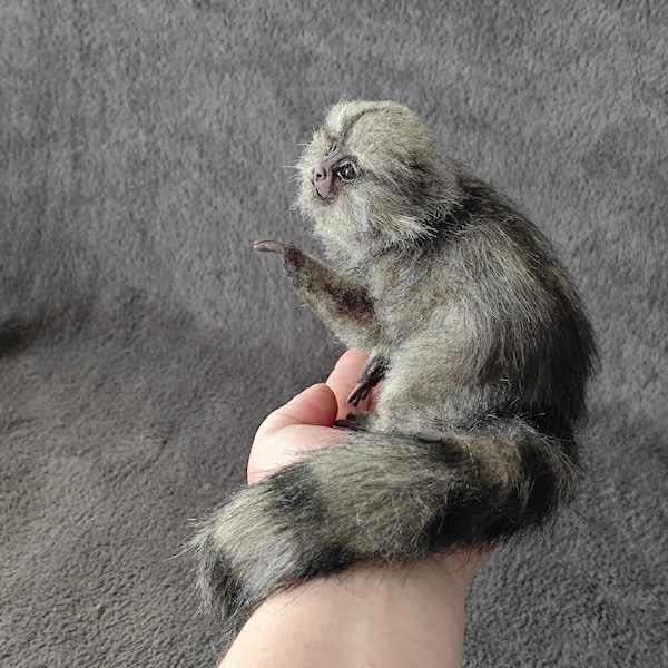 Pygmy monkey , poseable art doll, realistic animal