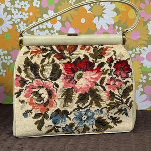 1960's Julius Resnick Carpet Bag/Tapestry/Vintage Handbag