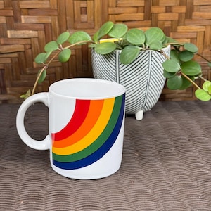 1984 FTD Florist Rainbow Mug