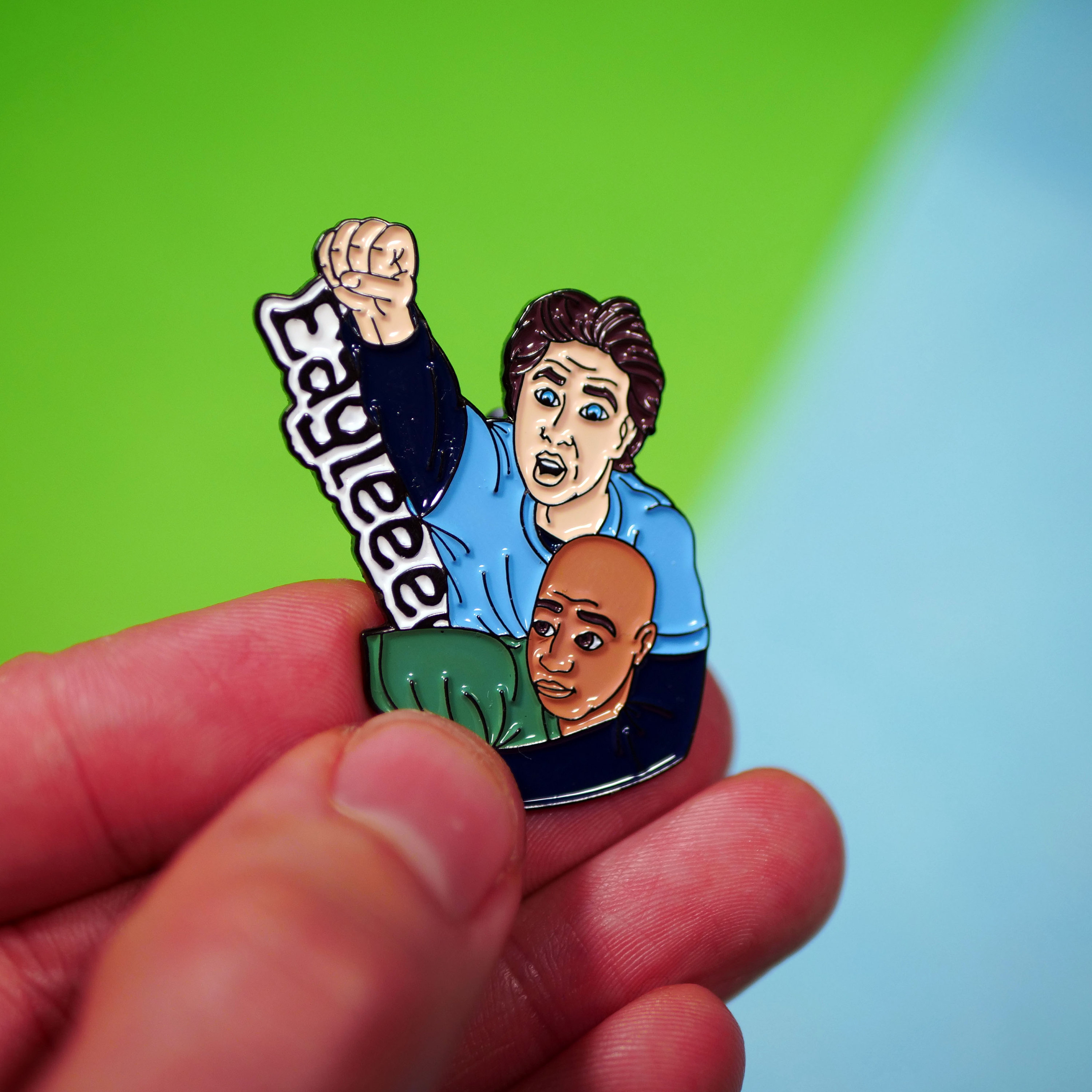 Scrubs Eagle JD and Turk Enamel Pin Badge 00s Retro Giftware Etsy