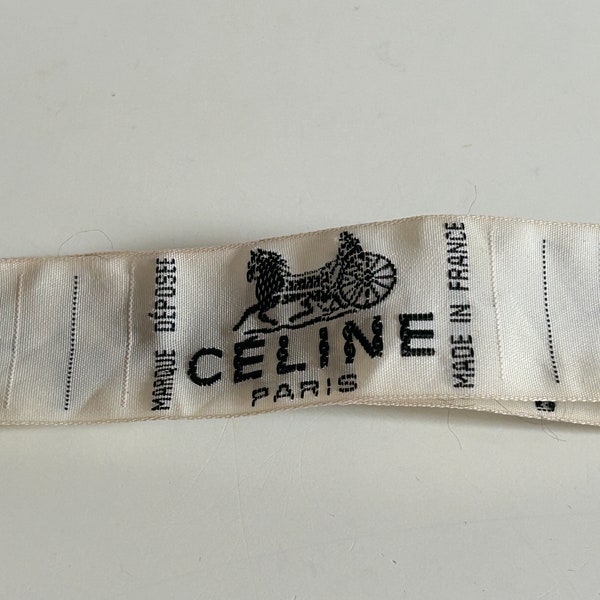 Céline Paris 13 Étiquettes Tissus Céline Vêtements Vintage À Coudre