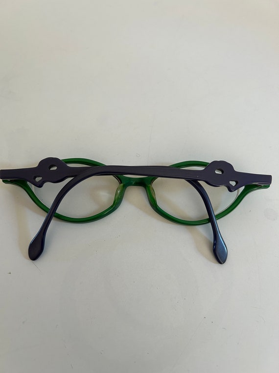 Anne et Valentin Two-tone Glasses Frame Green and… - image 3
