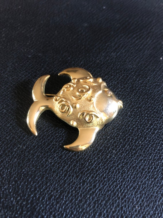 Broche Vintage ORENA PARIS Ref94586 - Bijou D'occasion élégant