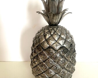 Mauro Manetti Firenze Silver Plated Pineapple Ice Bucket, 1970s